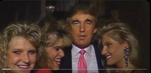 엡스타인 파티에서 찍힌 트럼프 영상