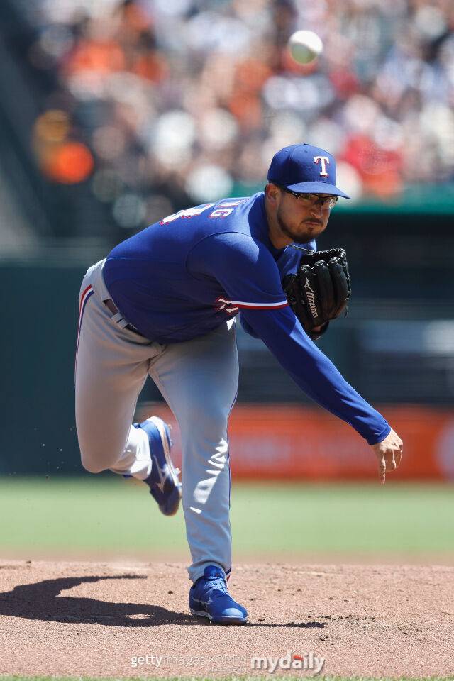 텍사스 레인저스 시절의 대인 더닝./게티이미지코리아
