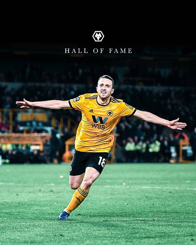 조타, EPL 울버햄프턴 명예의 전당에 헌액 [울버햄프턴 SNS 캡처. 재판매 및 DB 금지]