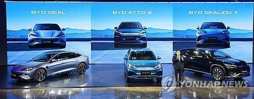 중국 BYD 전기차 브랜드 3종 출시 [연합뉴스 자료사진]