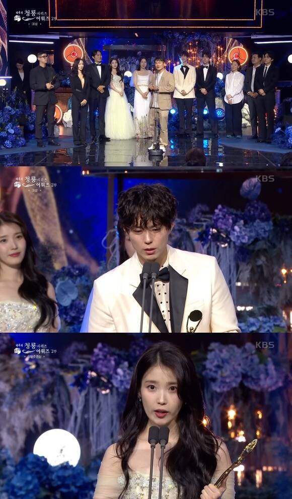 넷플릭스 오리지널 '폭싹 속았수다'가 제4회 청룡시리즈어워즈에서 대상 작품으로 호명됐다. /KBS2 방송화면 캡처