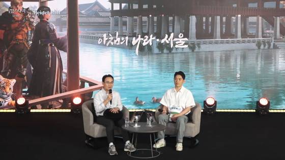 안형규 검은사막 모바일 게임디자인실 실장(좌)와 최용석 게임디자인실 리더