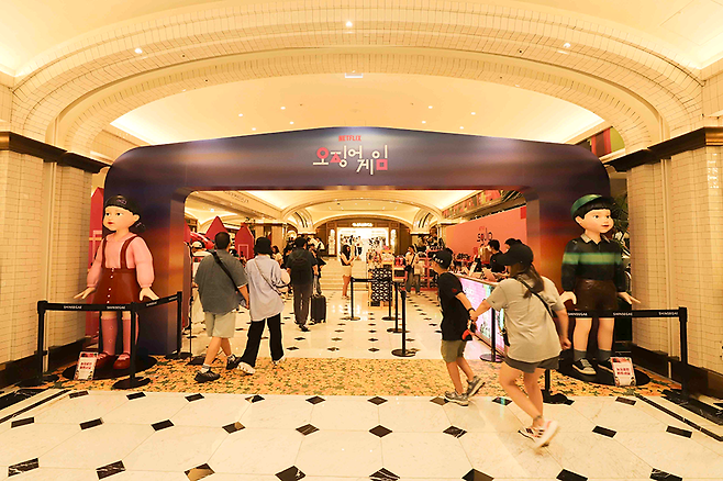 "Squid Game" pop-up at Shinsegae Department Store in Gangnam, southern Seoul (Shinsegae Group)