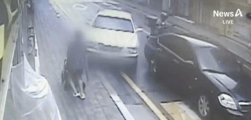 18일 경기도 부천에서 난 교통사고 영상. [사진 = 채널A 보도영상 캡처]