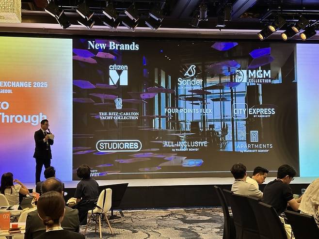 전세계 최대 호텔 체인인 메리어트 인터내셔널이 주최한 글로벌 행사 ‘더 익스체인지(The Exchange) 2025’ / 사진=권효정 여행+ 기자