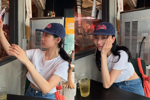 가수 겸 배우 수지가 일상에서도 눈부신 미모를 뽐냈다. / 수지 인스타그램 캡처