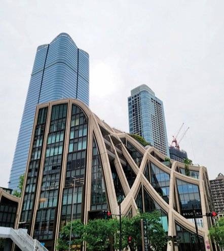 일본 도쿄 주상복합 ‘아자부다이힐스’. 2023년 이 건물 펜트하우스가 2000억 원에 분양됐다. 동아DB