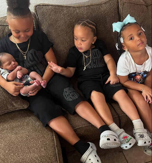 태어난 해는 다른 데 생일은 7월 7일 똑같은 미국 캘리포니아주 나우제이 드레이크의 네 자녀들. /사진=데일리메일