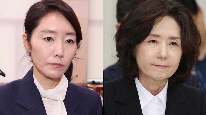 강선우 여성가족부(왼쪽)·이진숙 교육부 장관 후보자