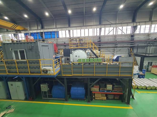 에이치브이엠 1공장 내부. 서산=윤현주 기자