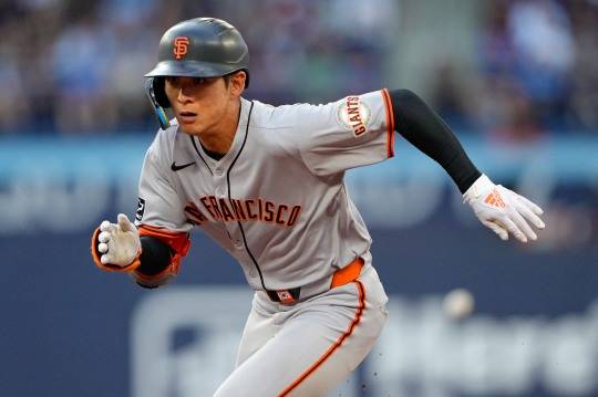 토론토전에 출전한 샌프란시스코 이정후. 사진[Imagn Images=연합뉴스]