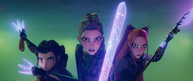 넷플릭스 애니메이션 영화 '케이팝 데몬 헌터스' 속 한 장면 / 사진=넷플릭스