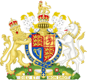 영국 왕실 문장 하단에 프랑스어 ‘Dieu et mon droit’(신과 나의 권리) 가 새겨져 있다. 이 역시 노르만 왕조의 영향이다.