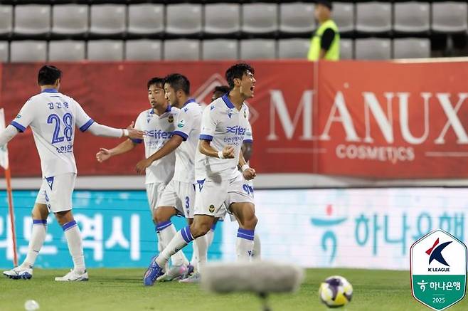 [서울=뉴시스] 프로축구 K리그2 인천유나이티드의 박호민. (사진=한국프로축구연맹 제공) *재판매 및 DB 금지