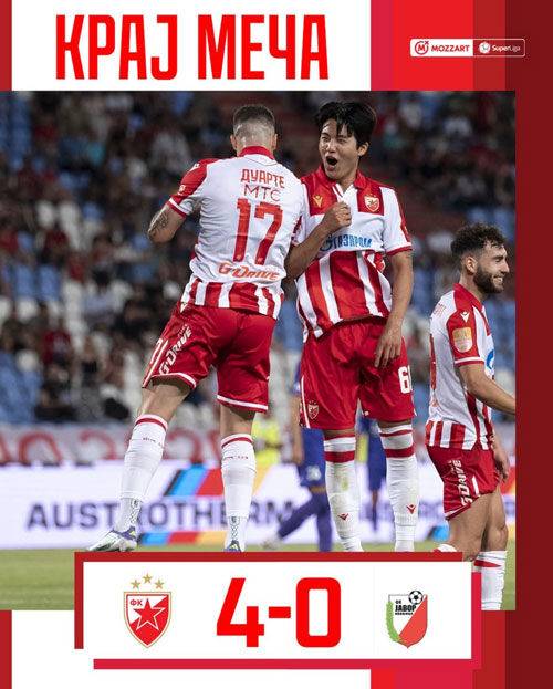 개막전에서 4-0 대승을 거둔 츠르베나 즈베즈다