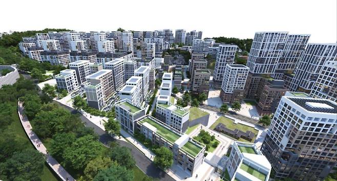 한양도성에서 바라본 창신동 개발 전망도. 서울시 제공