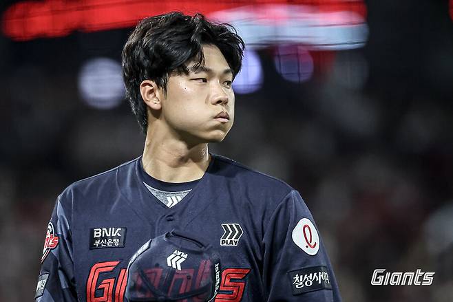 ▲ 홍민기 ⓒ롯데 자이언츠
