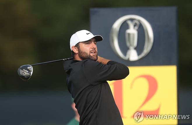 스코티 셰플러의 3라운드 경기 모습 [Mike Frey-Imagn Images/로이터=연합뉴스]