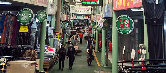 ▲ 올해 문화관광형 시장 사업을 시작한 현대시장 전경.