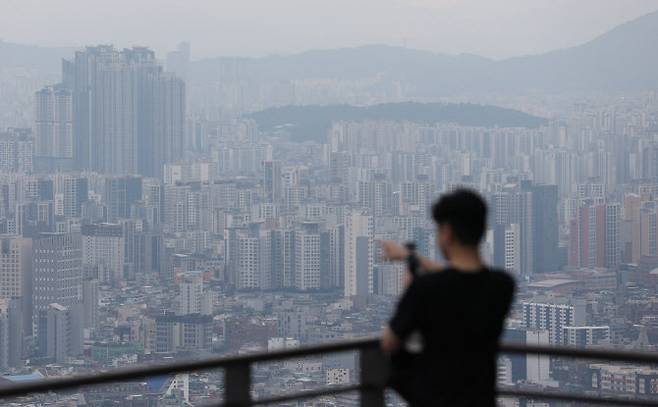 서울 남산에서 바라본 서울 아파트의 모습. (사진=이데일리 노진환 기자)