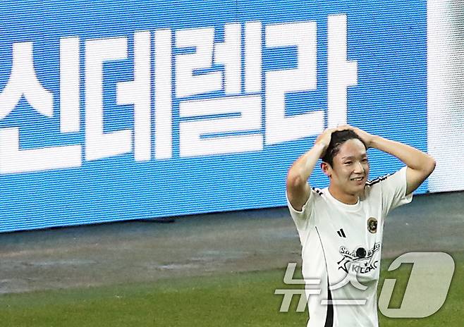 지난해 팀 K리그 소속으로 토트넘을 상대했던 양민혁ⓒ News1 오대일 기자