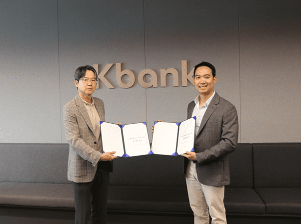 이인후 캐노피 대표(오른쪽)X케이뱅크 강병주 본부장