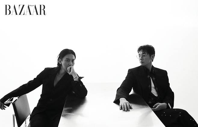 ‘트리거’ 김남길X김영광, 블랙 카리스마 화보 (제공: 하퍼스 바자)