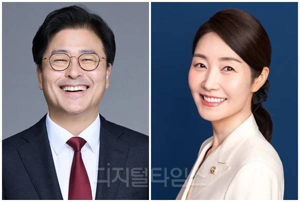 김종혁(왼쪽) 전 국민의힘 최고위원과 강선우 여성가족부 장관 후보자. [디지털타임스 DB]