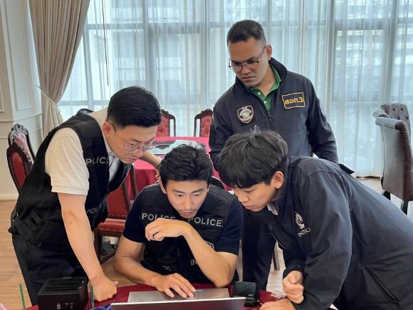 태국 현지에 파견된 경찰청 공동조사팀 [사진=경찰청]