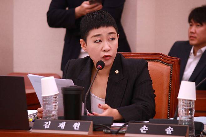 문화체육관광위원회 추경안 심사회의에서 질의하는 김재원 의원 / 출처=김재원 조국혁신당 국회의원 의원실