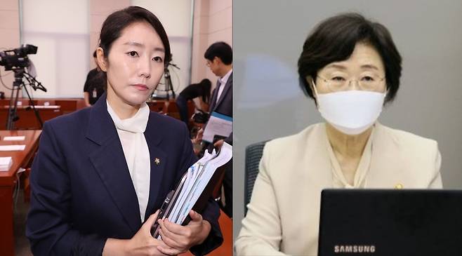 ▲여성가족부 장관 강선우 후보자(왼쪽), 전 여성가족부 정영애 장관(오른쪽) [연합뉴스]