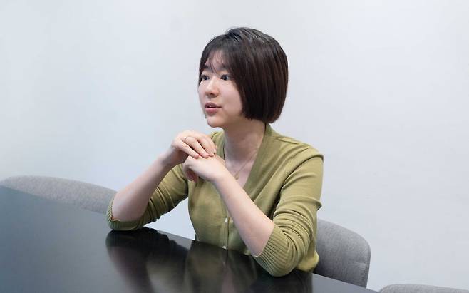 정희연 토스 최고인사책임자(CHRO)가 지난달 한국경제신문과 인터뷰에서 말하고 있다. 토스 제공