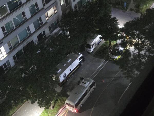 인천 총기사고 현장. SNS 캡쳐.