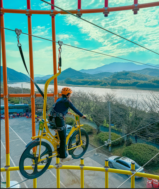구례 섬진강 스카이바이크 / 사진 = 구례군