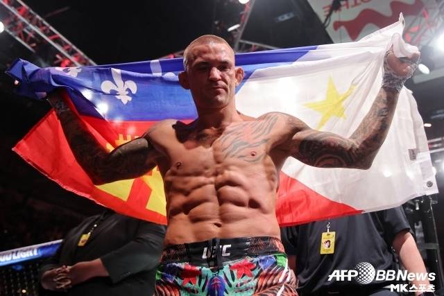 무려 14년의 UFC 커리어에도 ‘정식’ 챔피언이 된 적은 없다. 그러나 ‘다이아몬드’ 포이리에는 후회 없이 옥타곤을 떠났다. 사진(뉴올리언즈 미국)=AFPBBNews=News1