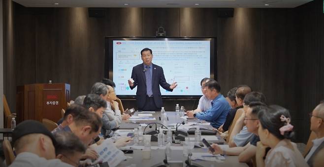 조인글로벌 '나비서' 시연 행사 모습/사진제공=조인글로벌