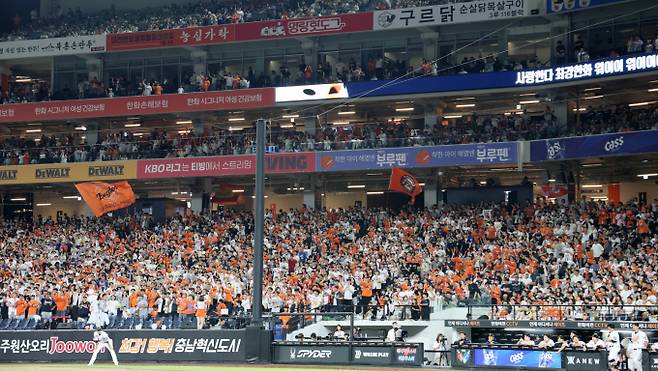 한화 이글스가 구단 역사상 최초로 단일시즌 두 번째 10연승에 도전한다. 사진은 대전 한화생명볼파크의 모습. /사진=뉴스1