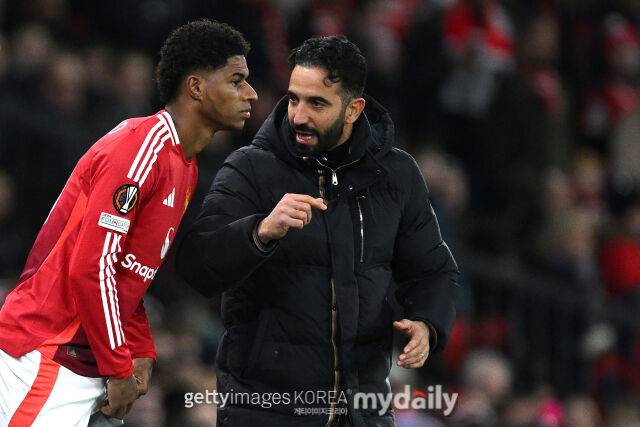 래시포드와 아모림 감독/게티이미지코리아