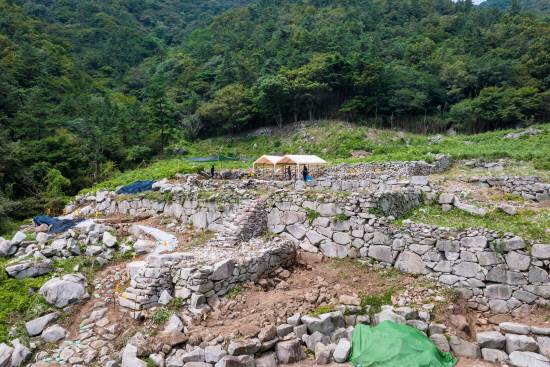 발굴 조사 당시 현장.&nbsp;