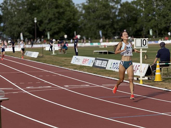 조하림 선수의 달리는 모습. /문경시 제공