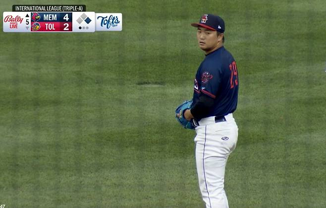 톨레도 머드헨스 고우석. 사진=MiLB.TV 캡처