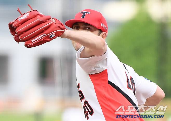 22일 광주 기아 챔피언스필드에서 열린 LG-KIA전. KIA 선발 네일이 투구하고 있다. 광주=정재근 기자 cjg@sportschosun.com/2025.7.22/