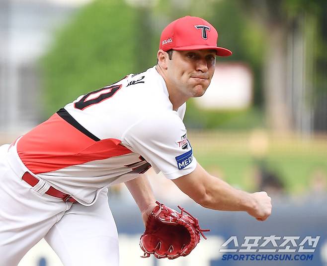 22일 광주 기아 챔피언스필드에서 열린 LG-KIA전. KIA 선발 네일이 투구하고 있다. 광주=정재근 기자 cjg@sportschosun.com/2025.7.22/