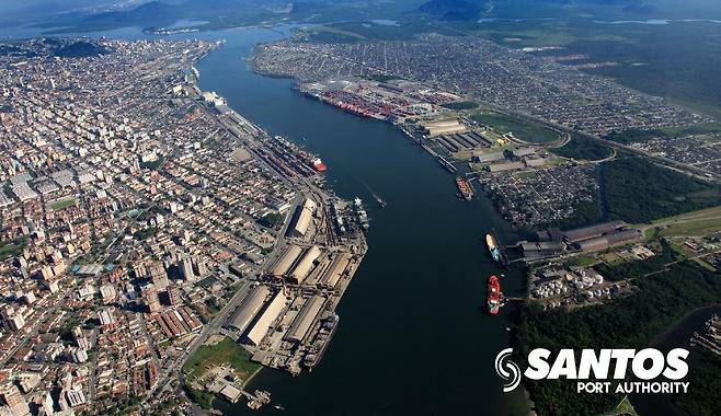 The Port of Santos in São Paulo, Brazil./Santos Port Authority