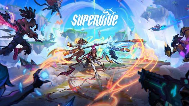 넥슨이 퍼블리싱하고 띠어리크래프트가 개발한 MOBA 배틀로얄 신작 '슈퍼바이브' 시즌1 메인 키아트.ⓒ넥슨