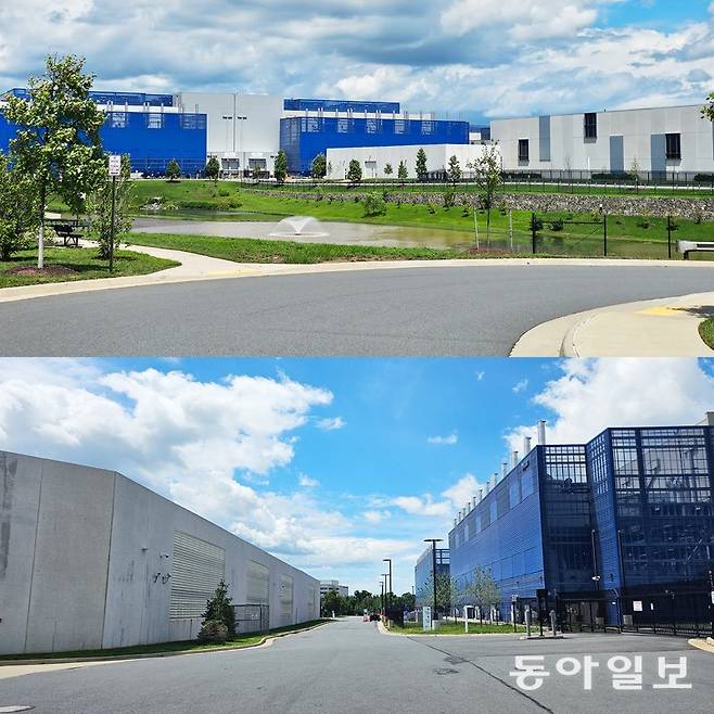 미국 버지니아주 라우든 카운티에 있는 데이터센터의 모습. 라우든 카운티에는 ‘데이터센터 앨리(Alley)’로 불릴 만큼 거대한 데이터센터 단지가 조성돼 있다. 라우든=신진우 특파원 niceshin@donga.com