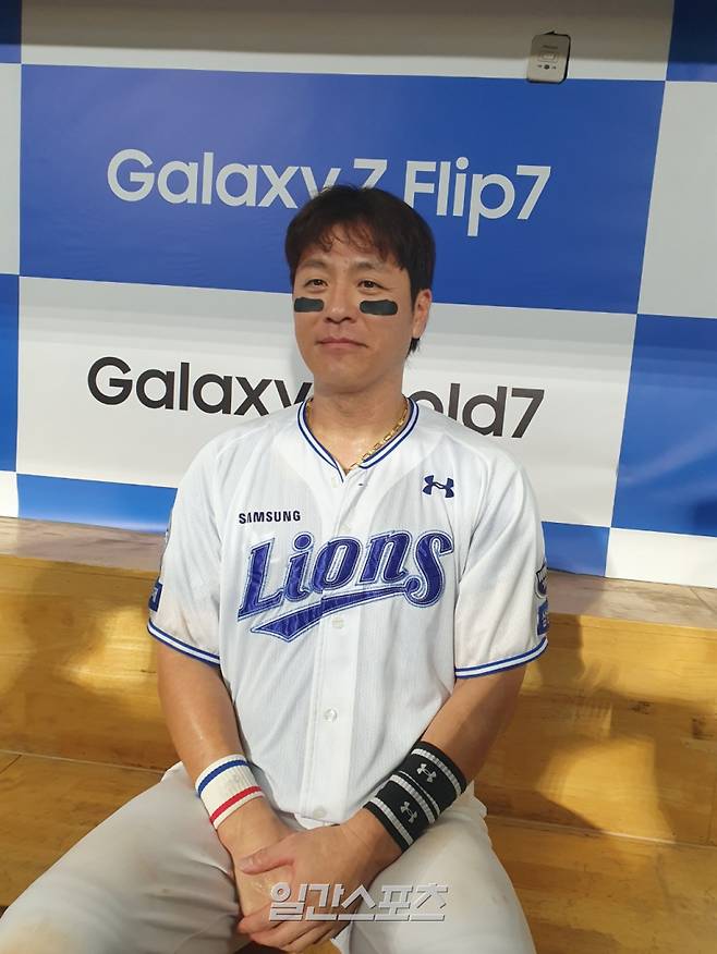 22일 대구 SSG전에서 3안타 4타점을 책임진 포수 강민호. 대구=배중현 기자