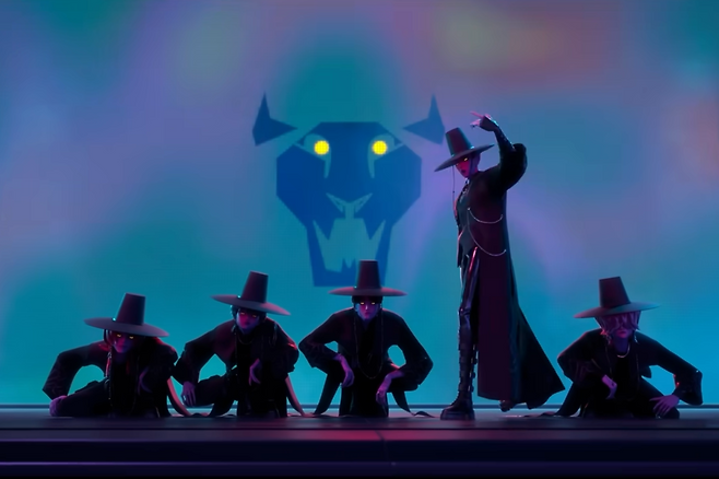 A scene from the Netflix K-pop animation "K-pop Demon Hunters." (Netflix)