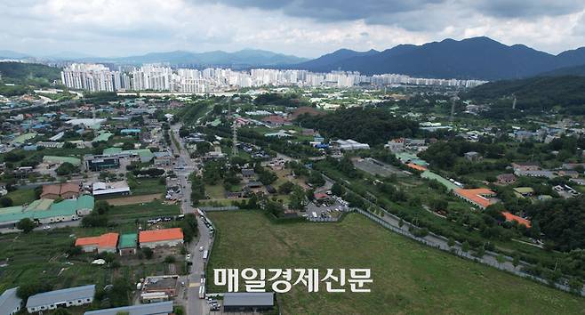 서울 지하철 3호선 연장으로 교통 수혜를 입게 된 경기도 하남교산 공공주택지구 전경. 이승환 기자