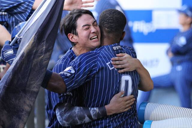 구자욱과 르윈 디아즈(왼쪽부터)./삼성 라이온즈